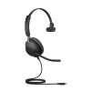 Jabra Evolve2 40 SE USB-C, UC Mono (inkl. Verlängerungskabel)