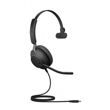 Jabra Evolve2 40 SE USB-C, UC Mono (inkl. Verlängerungskabel)
