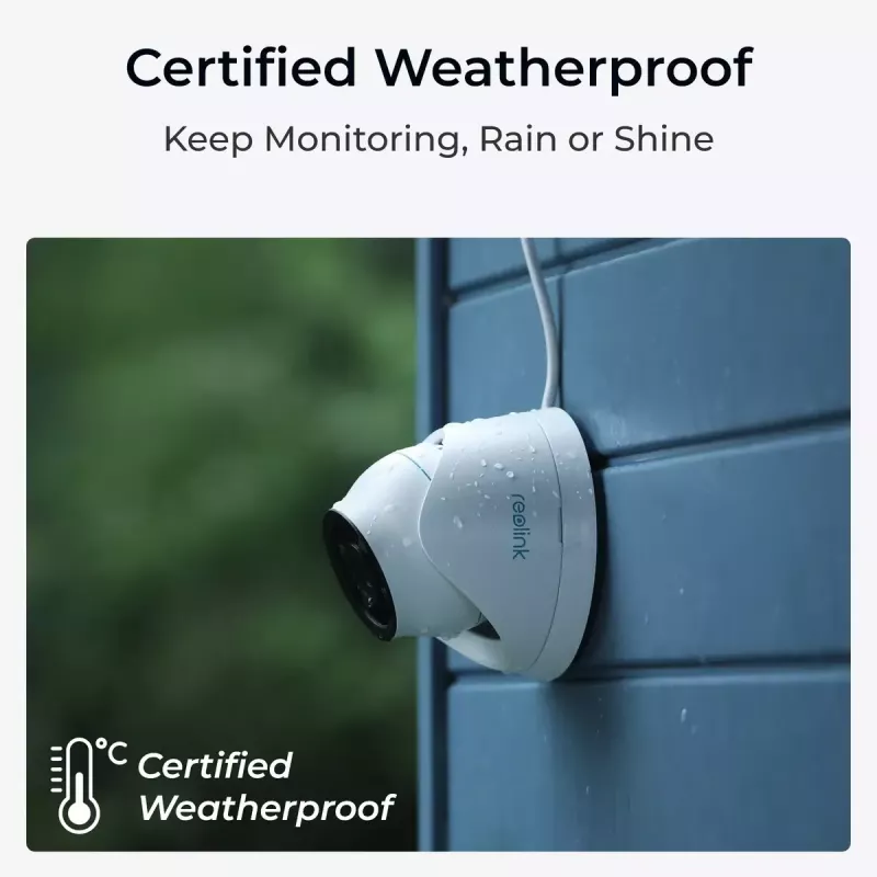 IP-Überwachungskamera Reolink P434 4K, Dome, 8 MP, 3840×2160, PoE/DC, 2,8–8 mm, IR-Nachtsicht 30 m, microSD bis zu 256 GB
