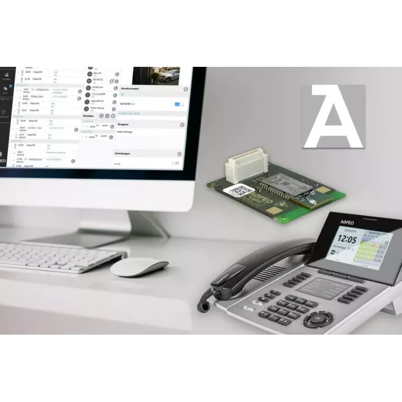 IP-Telefon AGFEO ST 56 Silber LCD