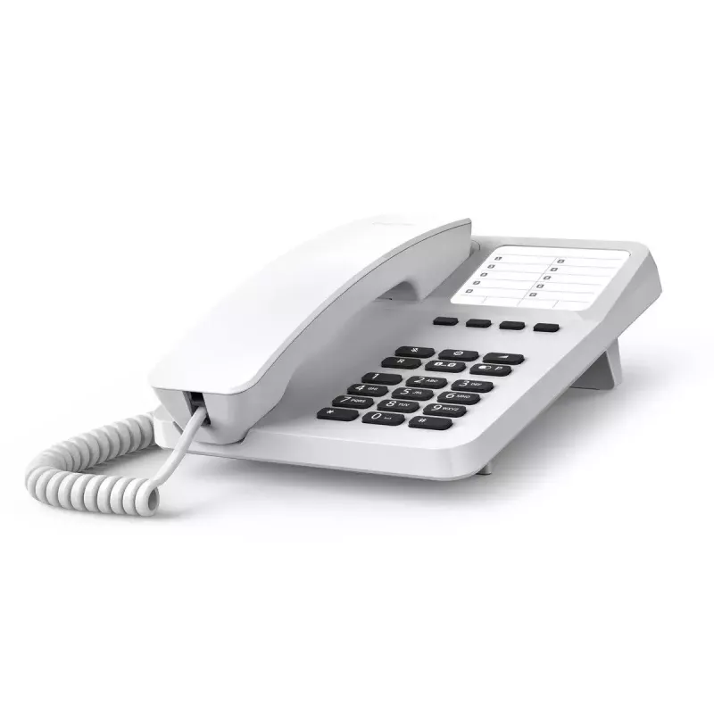 Analoges Telefon Gigaset DESK 400 Weiß Kabelgebundener Hörer 10 Telefonbucheinträge
