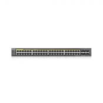 Zyxel GS2220-50HP-EU0101F Netzwerk-Switch Managed L2 Gigabit Ethernet (10/100/1000) Power over Ethernet (PoE) Schwarz