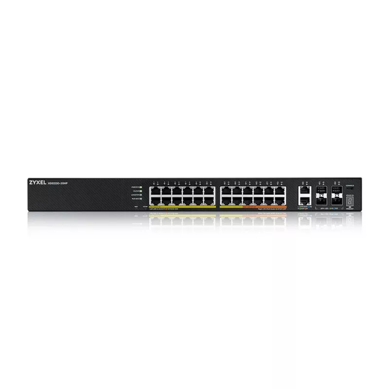 Zyxel XGS2220-30HP Managed L3 Gigabit Ethernet (10/100/1000) Power over Ethernet (PoE) Schwarz