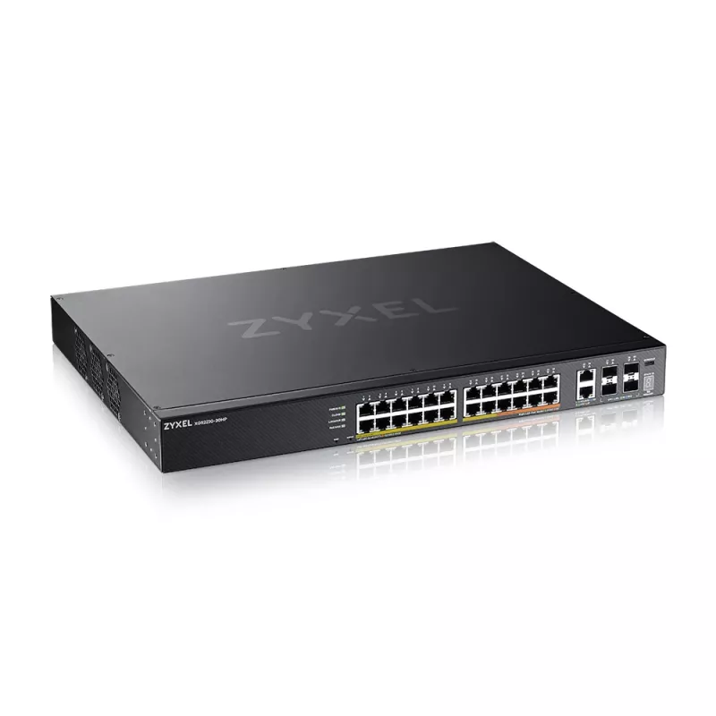 Zyxel XGS2220-30HP Managed L3 Gigabit Ethernet (10/100/1000) Power over Ethernet (PoE) Schwarz