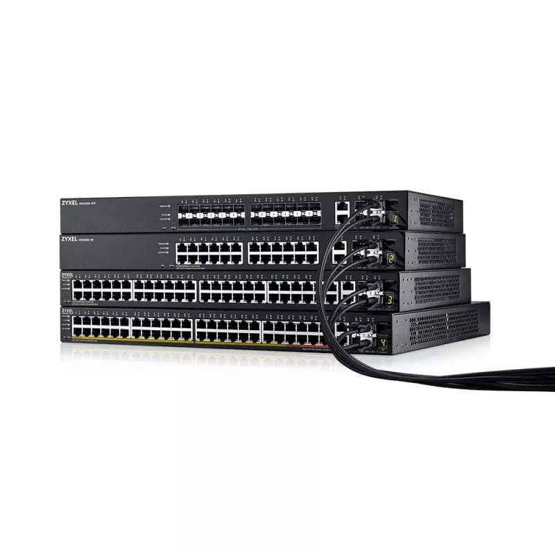 Zyxel XGS2220-30HP Managed L3 Gigabit Ethernet (10/100/1000) Power over Ethernet (PoE) Schwarz
