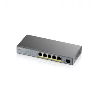 Zyxel GS1350-6HP-EU0101F Netzwerk-Switch Managed L2 Gigabit Ethernet (10/100/1000) Power over Ethernet (PoE) Grau