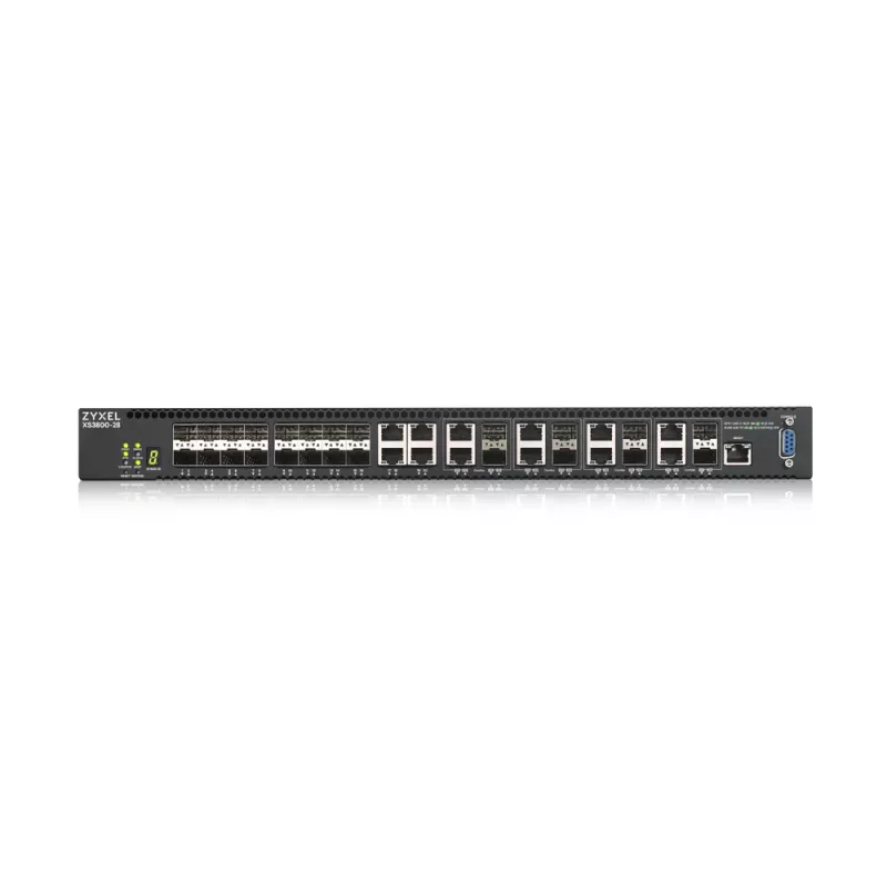 Zyxel XS3800-28 Managed L2+ 10G Ethernet (100/1000/10000) Schwarz