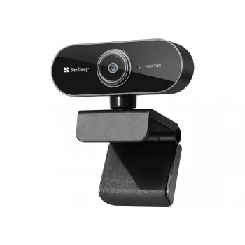 Sandberg USB Webcam Flex 1080P HD, 2 MP, 1920 x 1080 Pixel, Full HD, 30 fps, USB, Schwarz