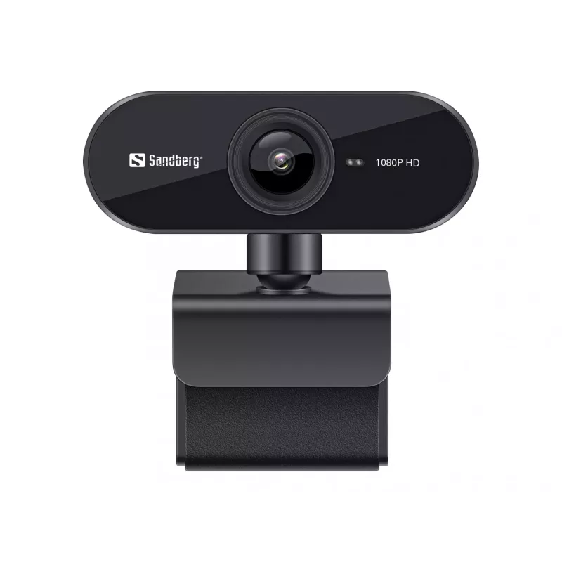 Sandberg USB Webcam Flex 1080P HD, 2 MP, 1920 x 1080 Pixel, Full HD, 30 fps, USB, Schwarz