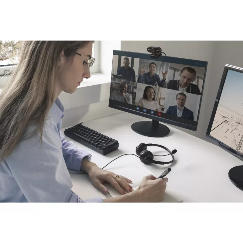 Sandberg USB Webcam Flex 1080P HD, 2 MP, 1920 x 1080 Pixel, Full HD, 30 fps, USB, Schwarz