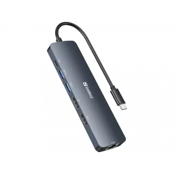 Sandberg USB-C 8K Display Dock USB 3.2 Gen 1 Typ-C 100W Power Delivery