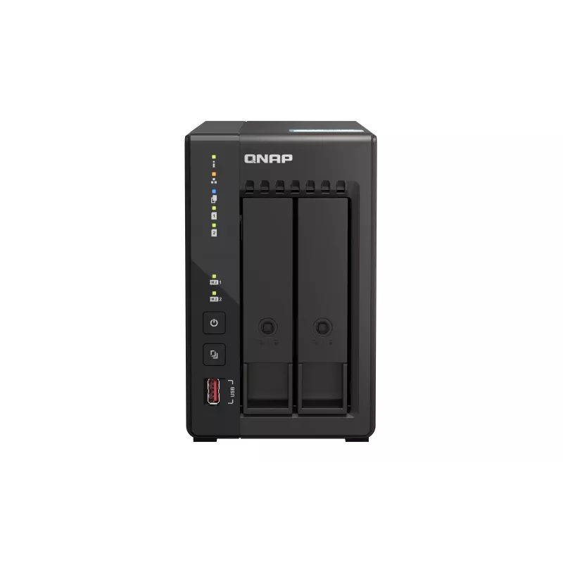 QNAP TS-253E NAS Tower Intel® Celeron® J6412 8 GB 0 TB QNAP QTS Schwarz