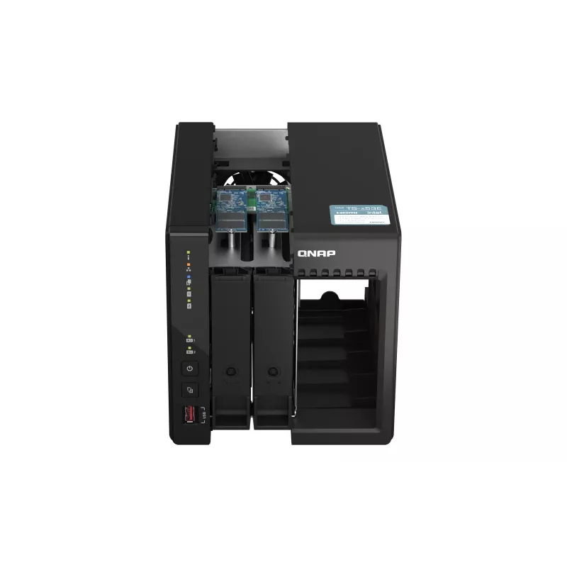 QNAP TS-253E NAS Tower Intel® Celeron® J6412 8 GB 0 TB QNAP QTS Schwarz