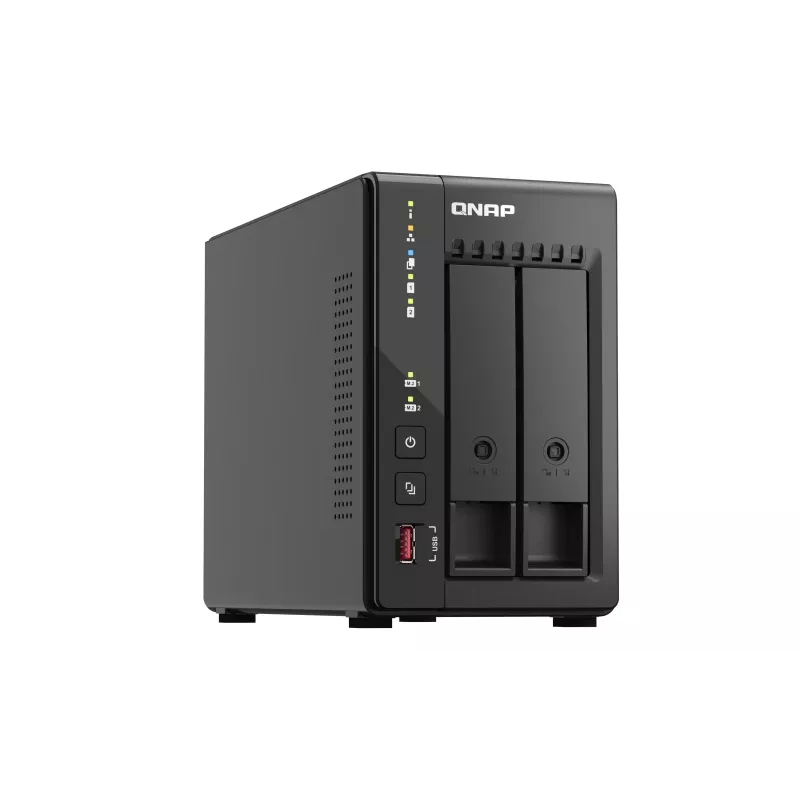 QNAP TS-253E NAS Tower Intel® Celeron® J6412 8 GB 0 TB QNAP QTS Schwarz