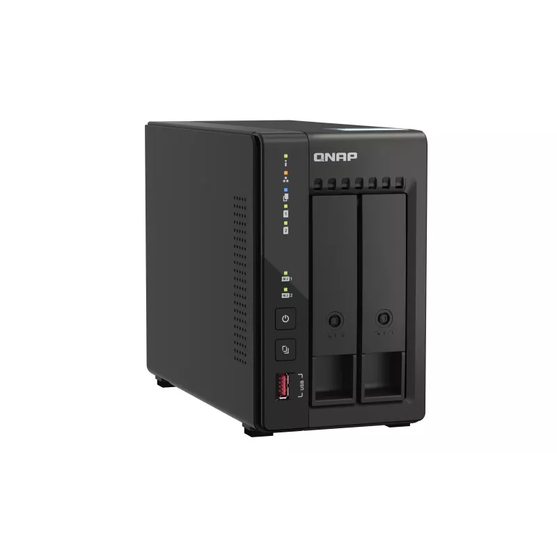 QNAP TS-253E NAS Tower Intel® Celeron® J6412 8 GB 0 TB QNAP QTS Schwarz