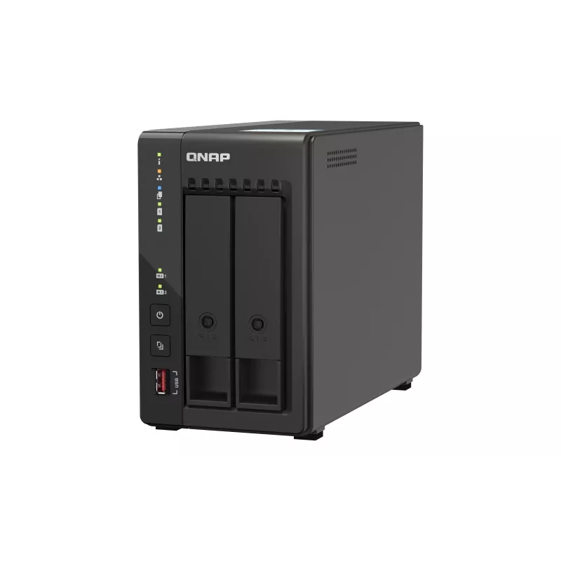 QNAP TS-253E NAS Tower Intel® Celeron® J6412 8 GB 0 TB QNAP QTS Schwarz