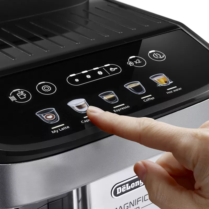 Espressomaschine De’Longhi Magnifica ECAM 290.61.SB — vollautomatisch, 1,8 l Wassertank, Touch-Steuerung, 1450 W, silber