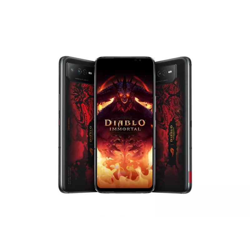 ASUS ROG Phone 6 Diablo Immortal Edition 17,2 cm (6,78 Zoll) Dual SIM Android 12 5G USB Typ-C 16 GB 512 GB 6000 mAh Schwarz, Rot