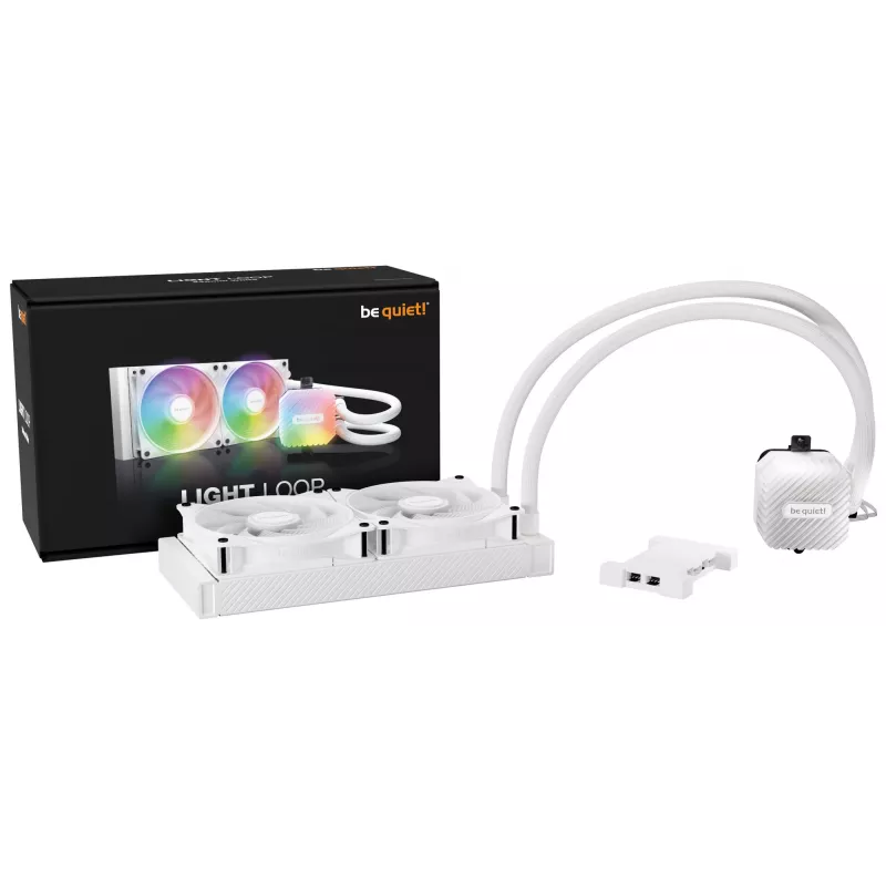 be quiet! LIGHT LOOP 240mm White Prozessor All-in-One-Flüssigkeitskühler 12 cm 1 Stk.