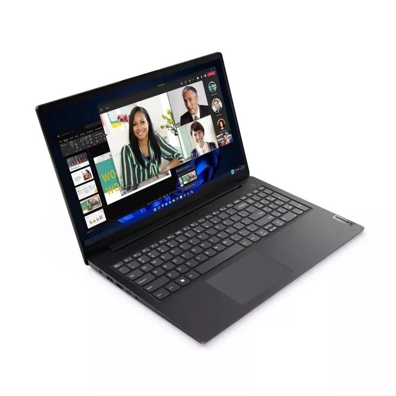 Laptop Lenovo V V15 AMD Ryzen 5 7520U, 15,6 Zoll Full HD, 16 GB LPDDR5, 512 GB SSD, AMD Radeon 610M, Windows 11 Pro, Schwarz