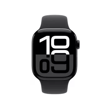 Smartwatch Apple Watch Series 10 GPS 42mm Jet Black Aluminium Case with Black Sport Band - S/M