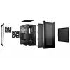 PC-Gehäuse bequiet! PURE BASE 501 Airflow Window MIDI Tower — ATX, gehärtetes Glas, 3x140/240 mm Unterstützung, 2x3,5 Zoll + 5x2,5 Zoll, USB-A x2, USB-C x1