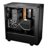 PC-Gehäuse bequiet! PURE BASE 501 Airflow Window MIDI Tower — ATX, gehärtetes Glas, 3x140/240 mm Unterstützung, 2x3,5 Zoll + 5x2,5 Zoll, USB-A x2, USB-C x1