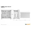 PC-Gehäuse be quiet! LIGHT BASE 900 DX Weiß Full Tower — ATX/EATX-Unterstützung, Glas-Seitenteil, Multi-RGB, max. GPU 495 mm, CPU-Kühlerhöhe 190 mm