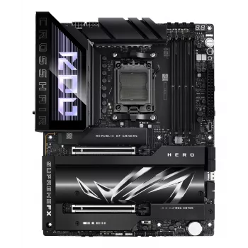Motherboard ASUS ROG CROSSHAIR X870E HERO — AMD X870E, Sockel AM5, ATX, 4× DDR5 DIMM, 192 GB, Wi‑Fi 7, Bluetooth 5.4