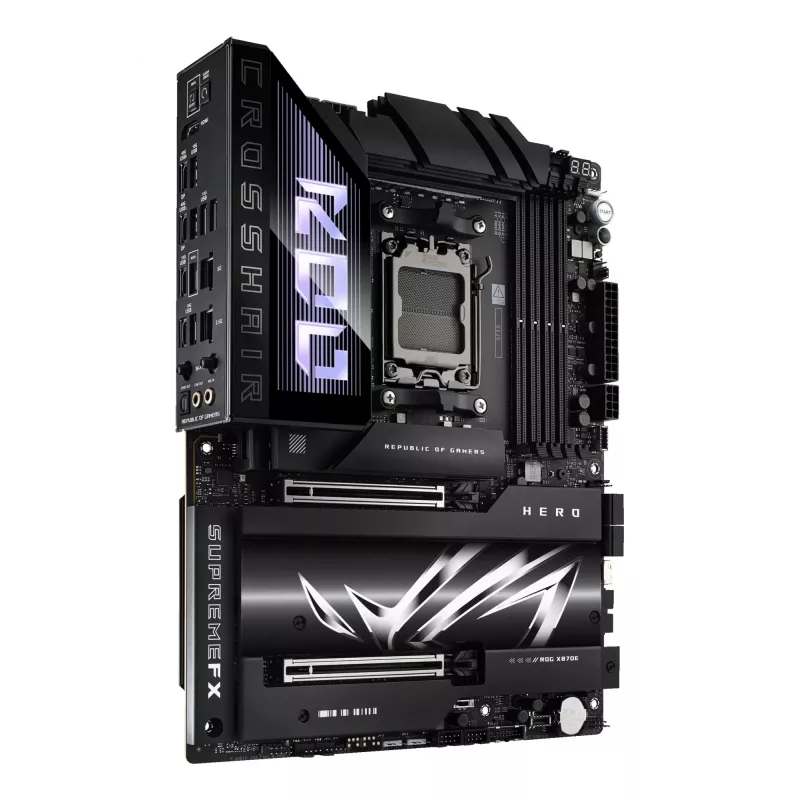 Motherboard ASUS ROG CROSSHAIR X870E HERO — AMD X870E, Sockel AM5, ATX, 4× DDR5 DIMM, 192 GB, Wi‑Fi 7, Bluetooth 5.4