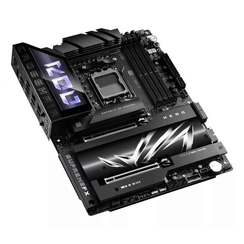 Motherboard ASUS ROG CROSSHAIR X870E HERO — AMD X870E, Sockel AM5, ATX, 4× DDR5 DIMM, 192 GB, Wi‑Fi 7, Bluetooth 5.4
