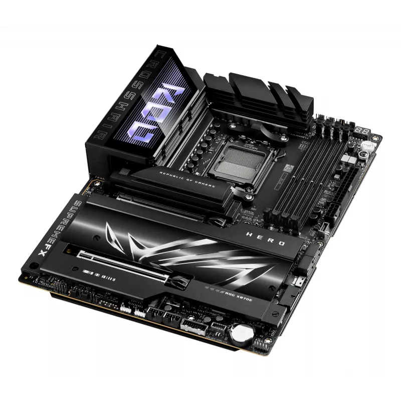 Motherboard ASUS ROG CROSSHAIR X870E HERO — AMD X870E, Sockel AM5, ATX, 4× DDR5 DIMM, 192 GB, Wi‑Fi 7, Bluetooth 5.4