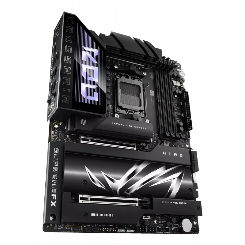 Motherboard ASUS ROG CROSSHAIR X870E HERO — AMD X870E, Sockel AM5, ATX, 4× DDR5 DIMM, 192 GB, Wi‑Fi 7, Bluetooth 5.4