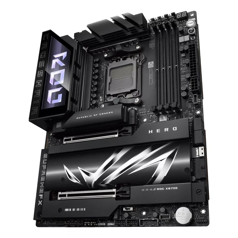 Motherboard ASUS ROG CROSSHAIR X870E HERO — AMD X870E, Sockel AM5, ATX, 4× DDR5 DIMM, 192 GB, Wi‑Fi 7, Bluetooth 5.4