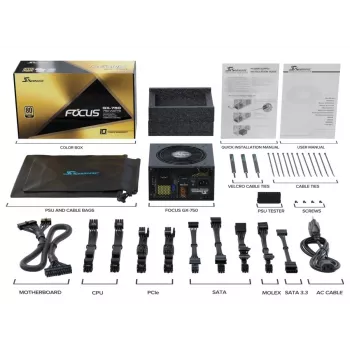 SEASONIC Focus Gx Netzteil 750 W 20+4 Pin ATX ATX Schwarz