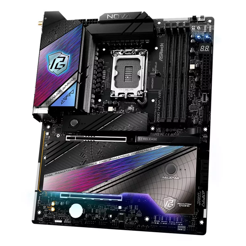 ASRock Motherboard Z890 Nova Wifi LGA1851 Intel Z890 4 x DDR5 1 x HDMI 2.1 TMDS/FRL 8G 2 x Thunderbolt 4 ATX