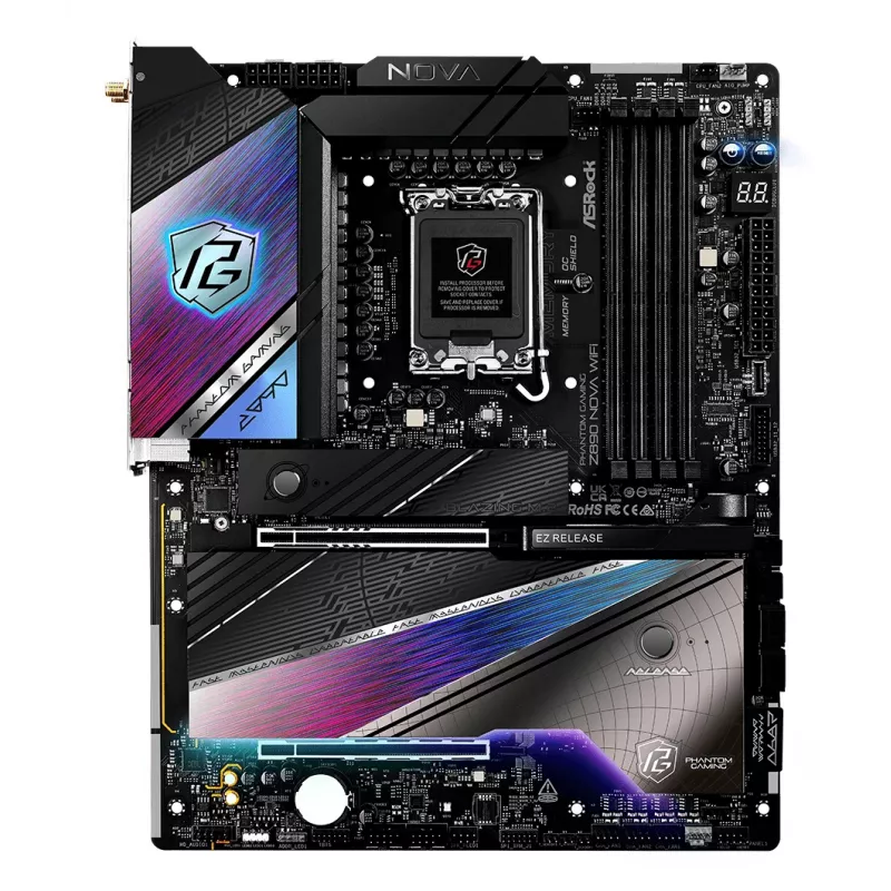 ASRock Motherboard Z890 Nova Wifi LGA1851 Intel Z890 4 x DDR5 1 x HDMI 2.1 TMDS/FRL 8G 2 x Thunderbolt 4 ATX