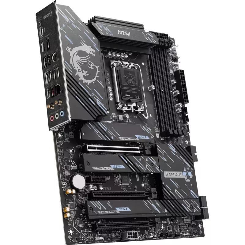 Mainboard MSI Z890 GAMING PLUS WIFI — Intel Z890, LGA 1851, ATX, DDR5, 4x DIMM, Wi‑Fi 7, 5Gb LAN, 4x M.2