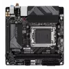 GIGABYTE B650I AX Mainboard - AMD Ryzen 9000 Series CPUs, 5+2+1 Phasen VRM, bis zu 6400 MHz DDR5 (OC), 1x PCIe 4.0 M.2, 2,5 GbE LAN, WLAN 6E, USB 3.2 Gen 2