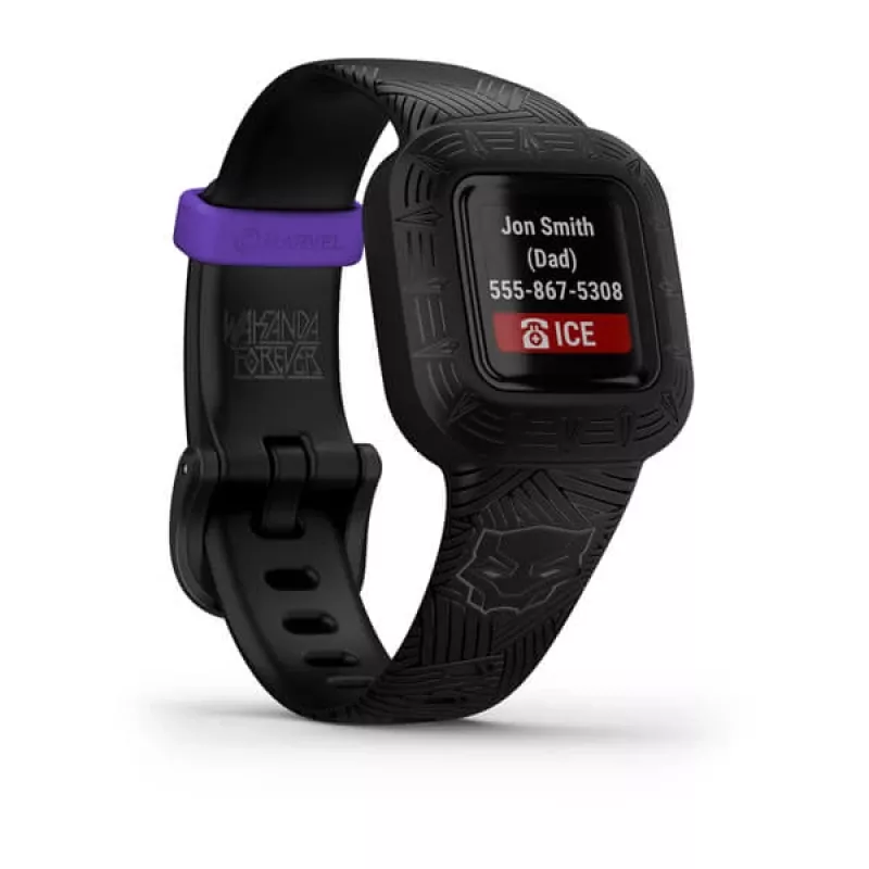 GARMIN INTERNATIONAL vívofit jr. 3 Kinder-Fitness-Tracker – Marvel Schwarz Panther