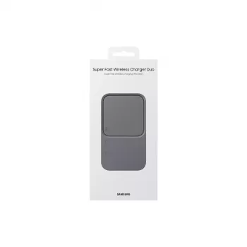 Kabelloses Ladegerät Samsung EP-P5400, 15 W, grau, USB-Ladegerät für den Innenbereich, kompatibel mit Kopfhörern, Smartphones und Smartwatches