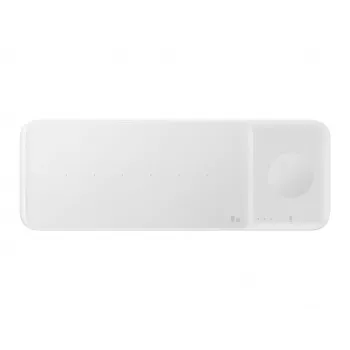 Samsung Wireless Charger Trio Headset, Smartphone, Smartwatch Weiß USB Wireless Charging Fast Charging Indoor
