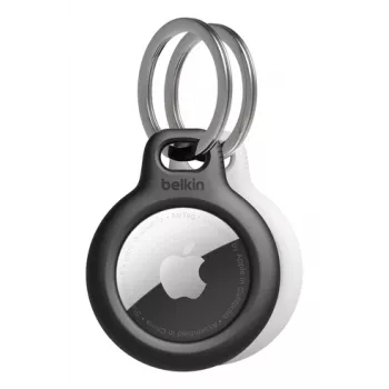 BELKIN Secure Halter Schlüsselring Airtag 2 Stück Schwarz/Weiß