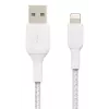 BELKIN Lightning auf USB-A Kabel Geflecht 2m Weiß