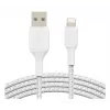 BELKIN Lightning auf USB-A Kabel Geflecht 2m Weiß