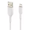 BELKIN Lightning auf USB-A Kabel Geflecht 2m Weiß