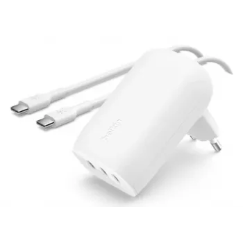 BELKIN Wandladegerät - Boostcharge - USB-C 3-Port-Ladegerät - Mit PPS 67W - Weiß