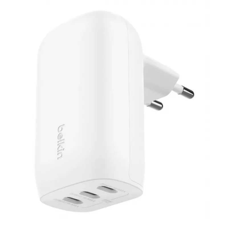 BELKIN Wandladegerät - Boostcharge - USB-C 3-Port-Ladegerät - Mit PPS 67W - Weiß
