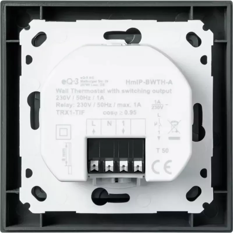 Wandthermostat HomeMatic HmIP-BWTH-A Anthrazit 230V — Raumtemperaturregler, netzbetrieben