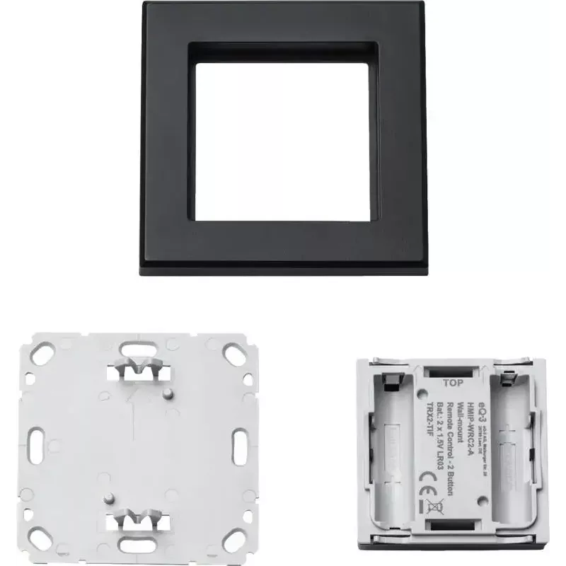 Lichtschalter Homematic IP 159881A0 — anthrazit, Tastensteuerung, Batterie (AAA), IP20, 86×86×19 mm